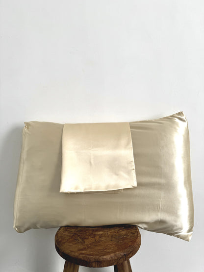 Satin Pillowcase Set - Champagne