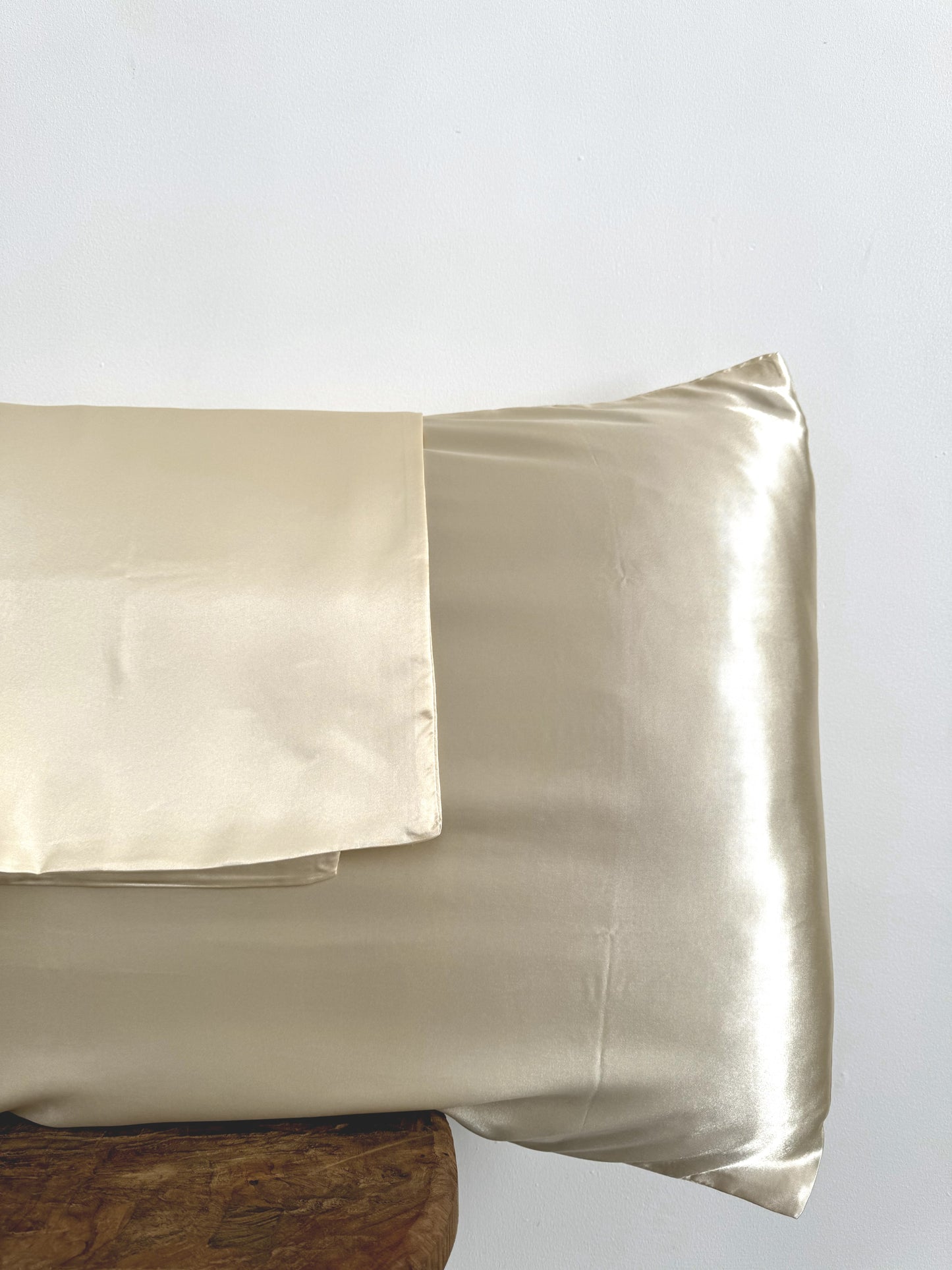 Satin Pillowcase Set - Champagne